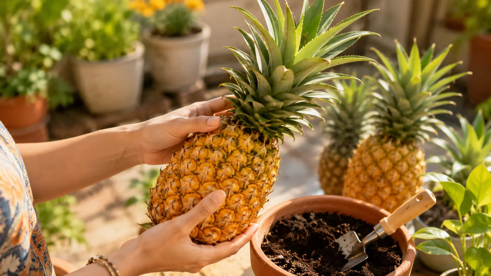 Choose a Ripe Pineapple and Gather Supplies